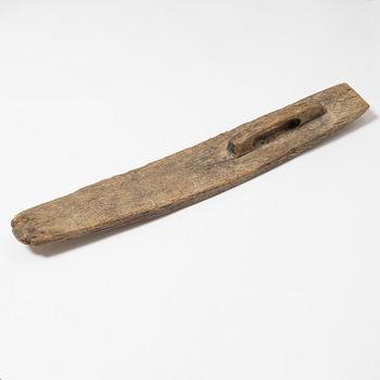 A Swedish folk art mangle board, dated 1666.