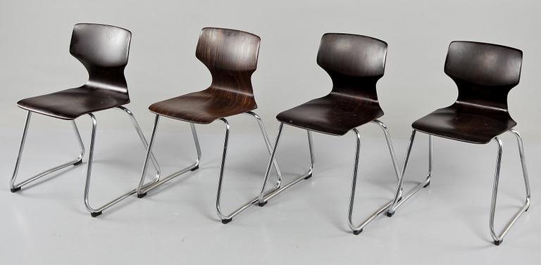 STOLAR, 4 st, "Über PRO", Flötotto, Tyskland, formgivna 1952.