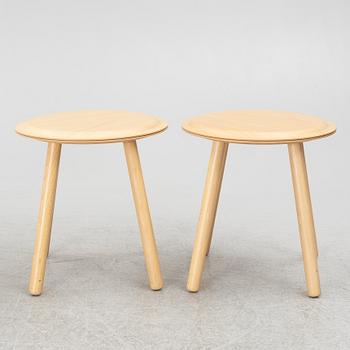 Jon Karlsson, pallar/sidobord, fyra stycken, IKEA PS 2017.