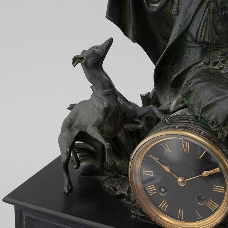 A Breveté table lamp, probably from the 19th century.