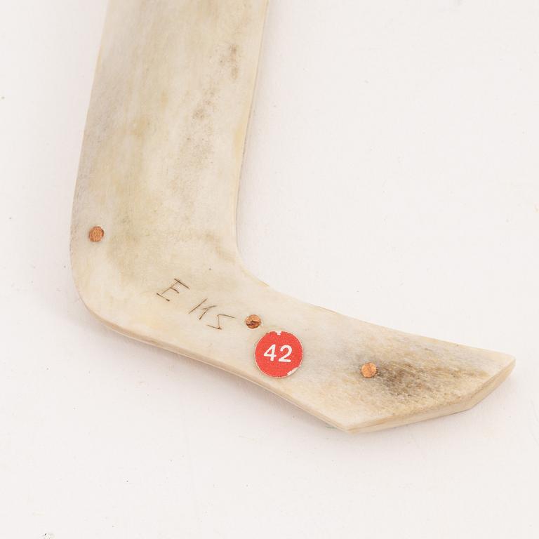 A knife by Erik Knutsson Sunna, signed, before 1964.