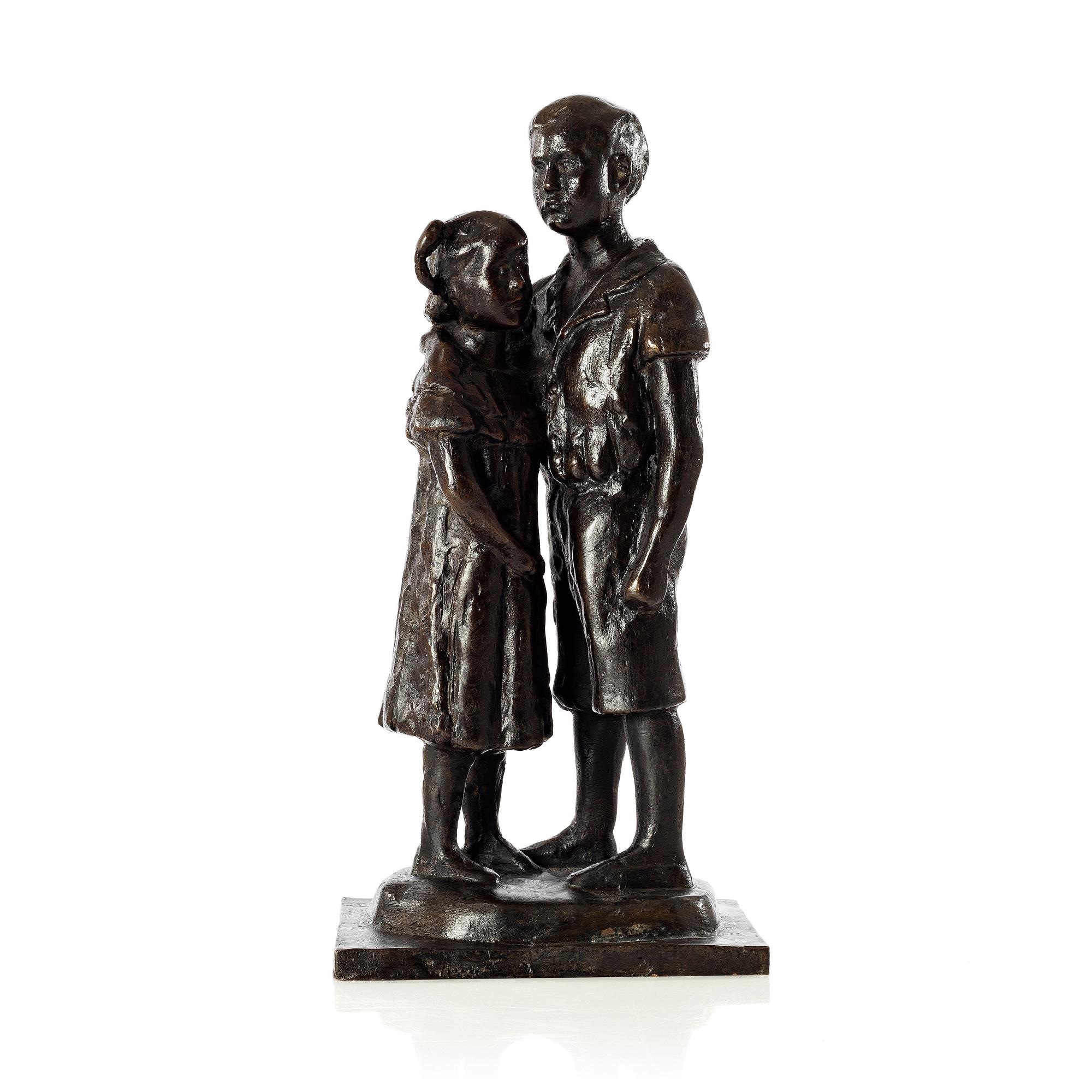 Gudmar Olovson, sculpture. Signed. Numbered. Foundry mark. Bronze, height 31 cm, length 15 cm.