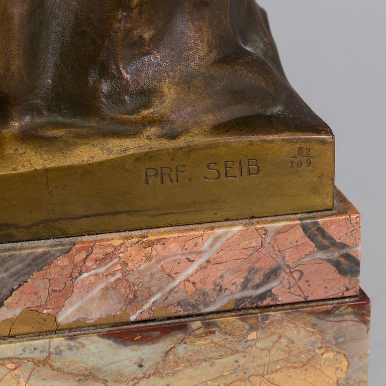 WILHELM SEIB, SKULPTUR, brons,  signerad och numrerad, 62/109.
