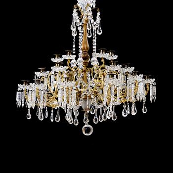 A chandelier, circa 1900.