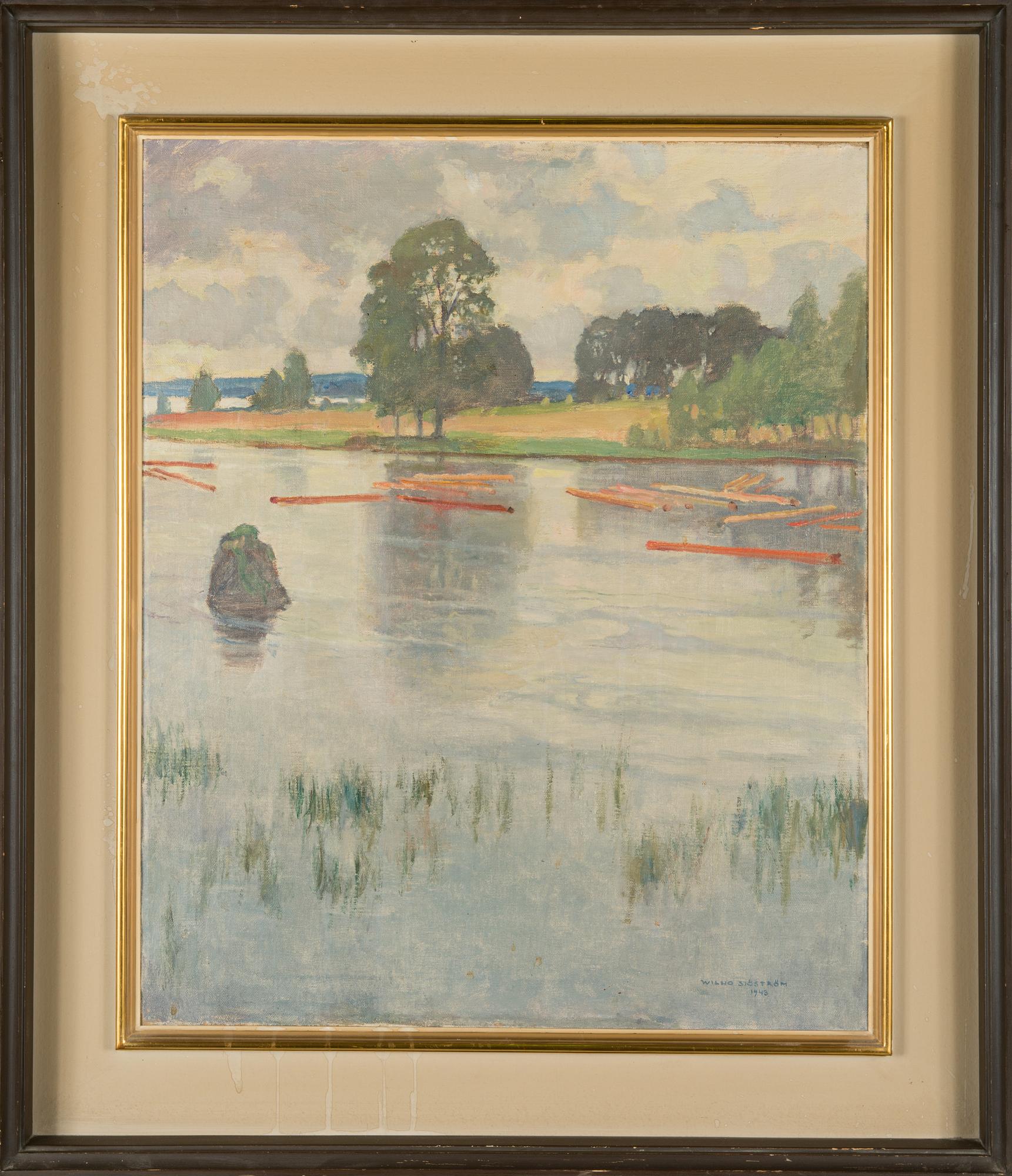 Wilho Sjöström, oil on canvas, signed and dated 1943.