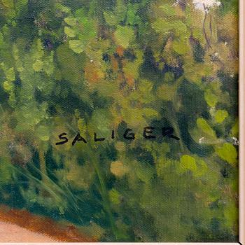 Ivo Saliger, oil on canvas, signed.