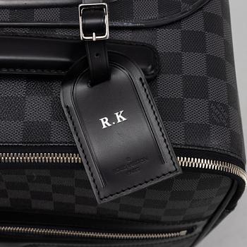 Louis Vuitton, a Damier Graphite 'Pégase 55' suitcase, 2013.