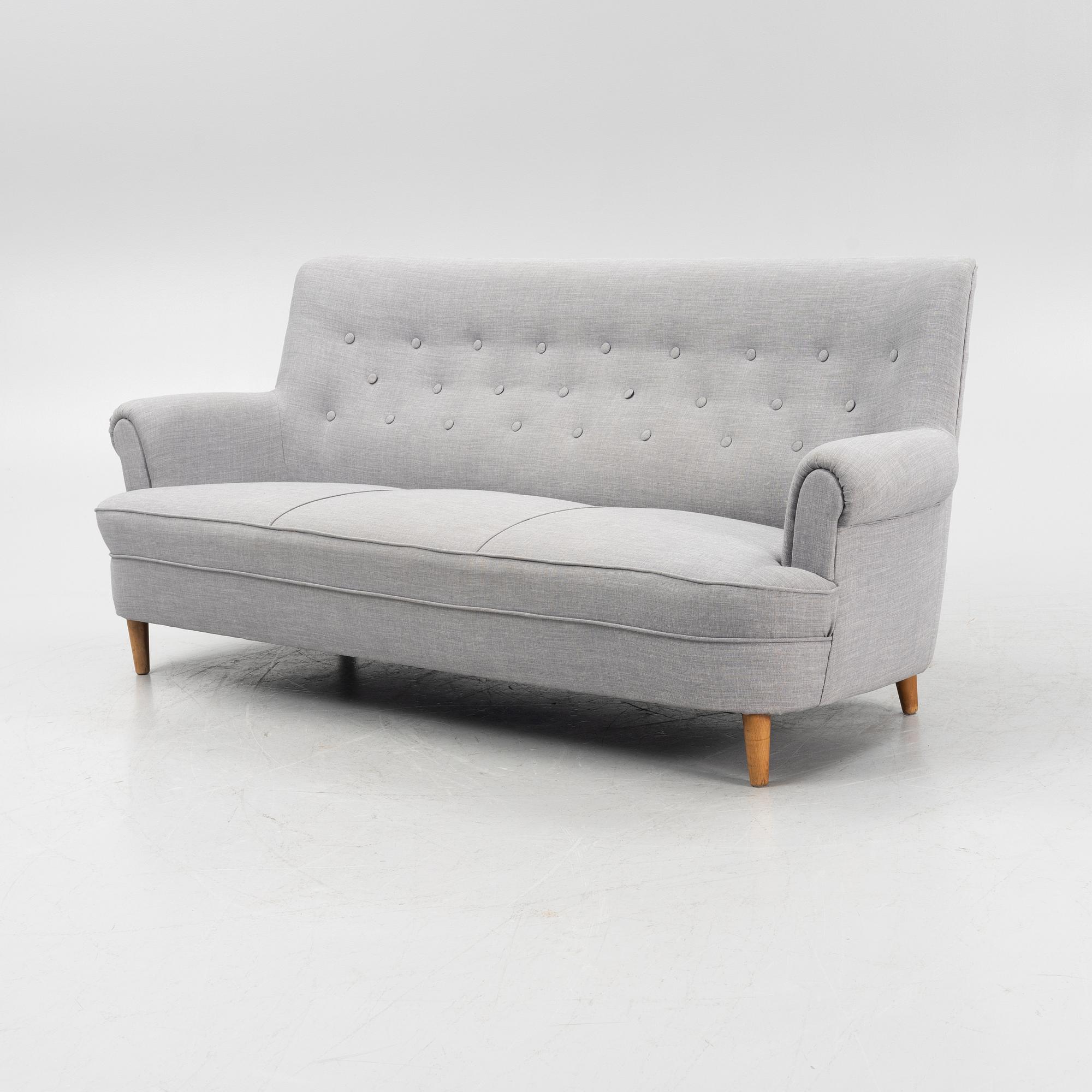 Carl Malmsten, soffa, "Hemmakväll". OH Sjögren 1900-talets slut.