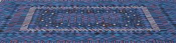 Ann-Mari Lindbom, gift Forsberg, A CARPET, "Tobias", flat weave, ca 259 x 204,5 cm, signed AB MMF AMF.