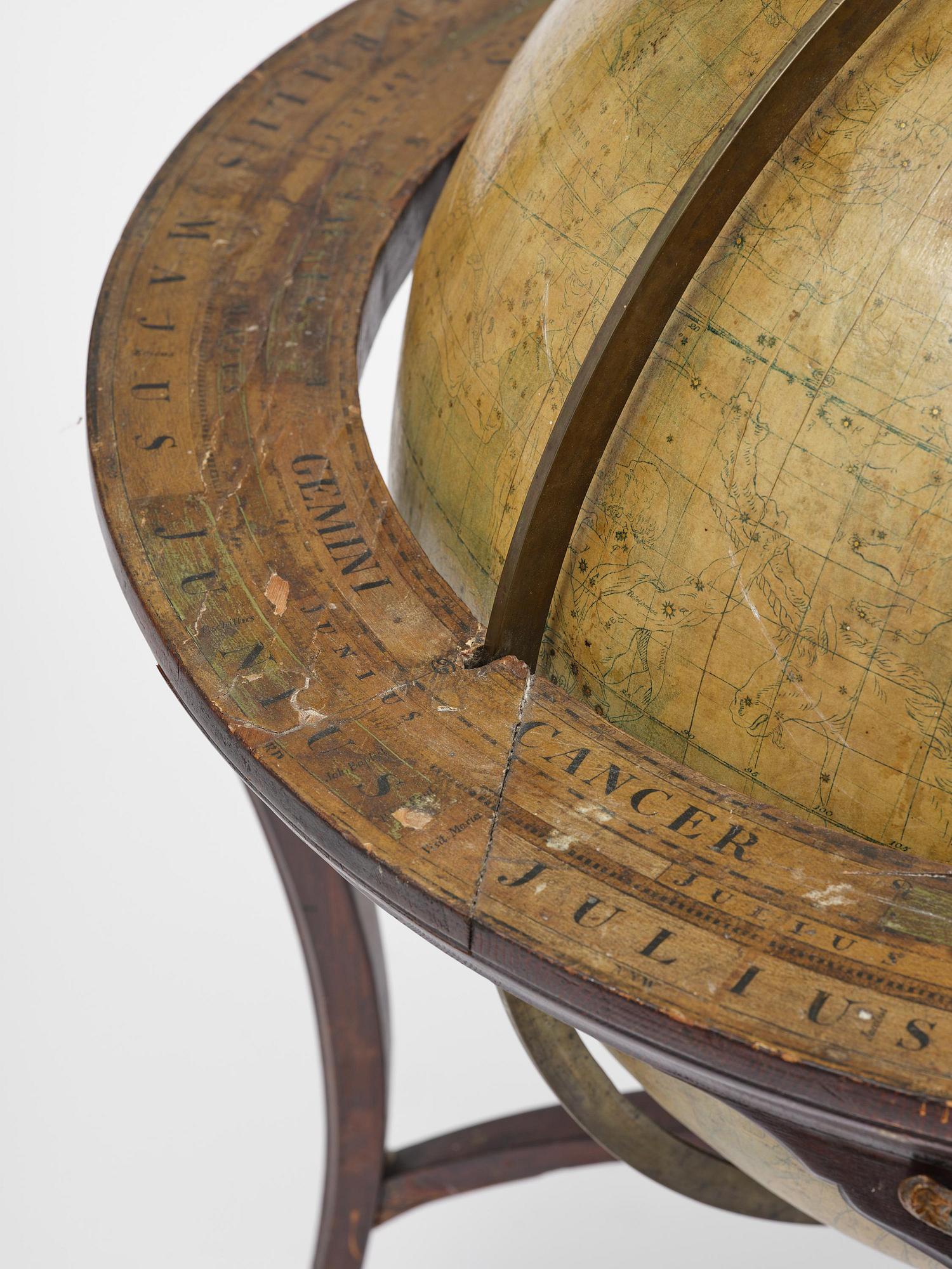 A celestial globe by A. Åkerman (manufacturer of globes in Uppsala 1759-78), 1766.
