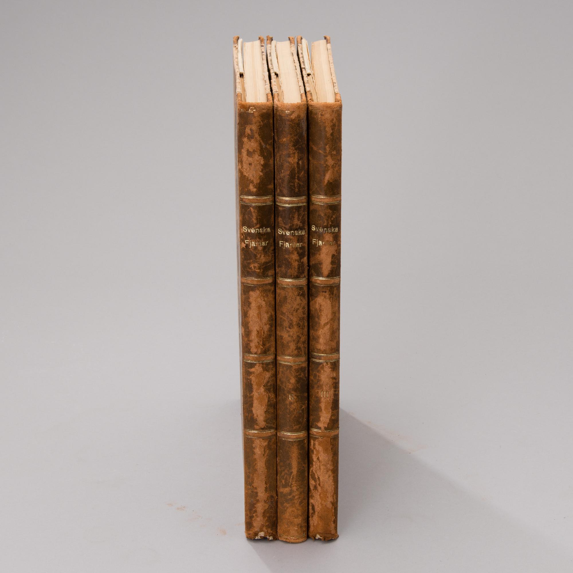 BOOKS "Svenska fjärilar", vol I-III, F. Nordström, E. Wahlgren et al., Nordisk Familjebok, Stockholm.