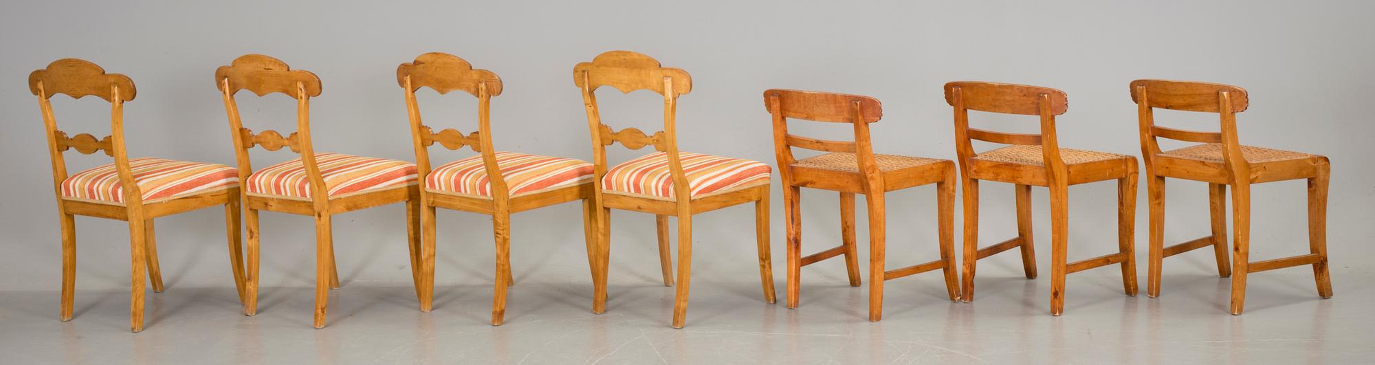 STOLAR, 4+3 st. Karl-Johan, 1800-talets mitt.