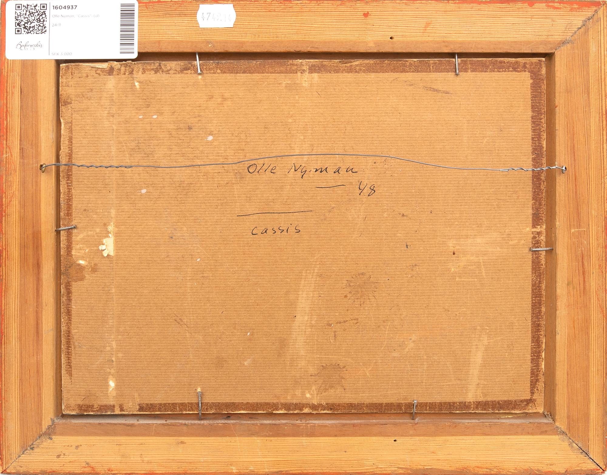 Olle Nyman, "Cassis".