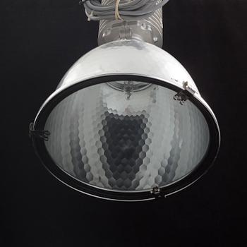 A pair of 20th century industrial ceiling lamp marked Zumtobel Staff.