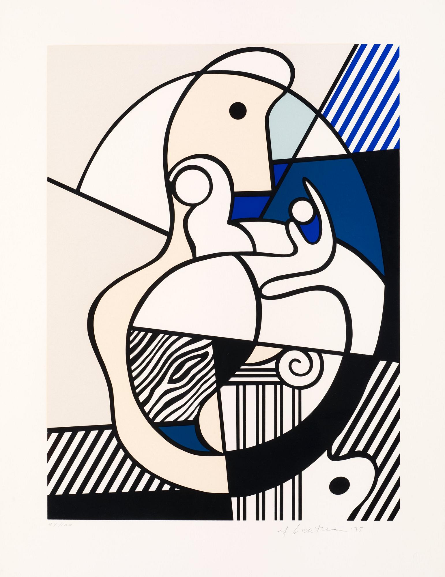 Roy Lichtenstein, "Homage to Max Ernst", from "Bonjour Max Ernst".