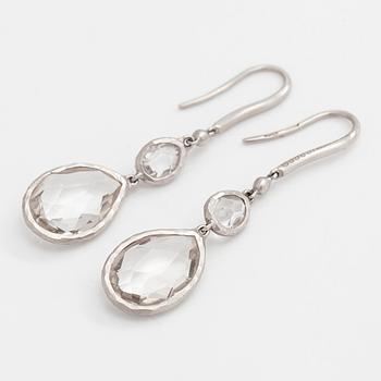 Gucci, örhängen, 18K vitguld och bergskristall.