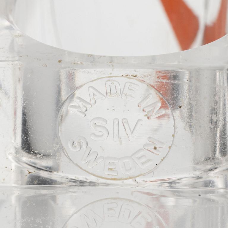 Siv Lagerström, three rings, acrylic plastic. 1970s.