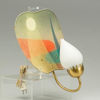VÄGGLAMPA, Ateljé Lyktan, Åhus, 1950-tal.