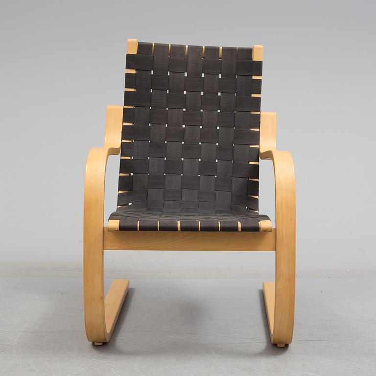 A late 20th century '406' armchair for Artek, designed by Alvar Aalto.