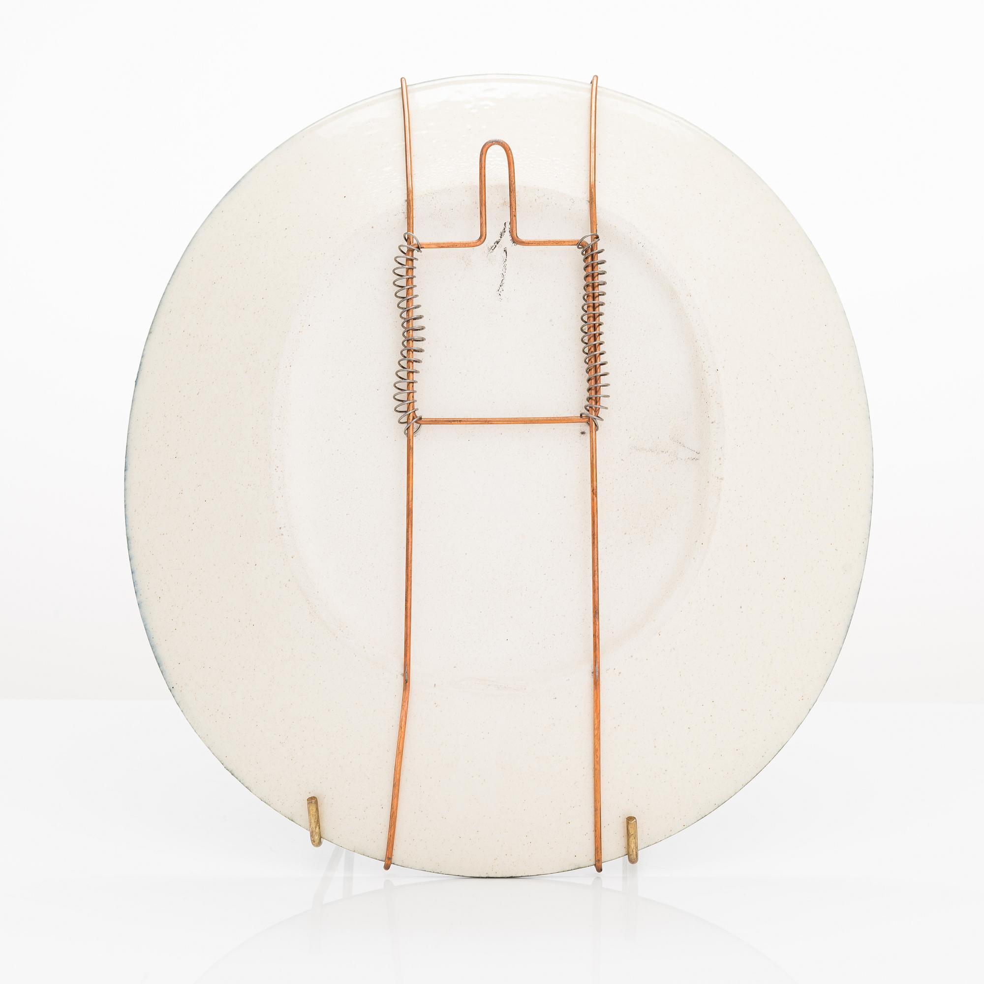 Birger Kaipiainen, koristelautanen, signeerattu Kaipiainen Arabia.