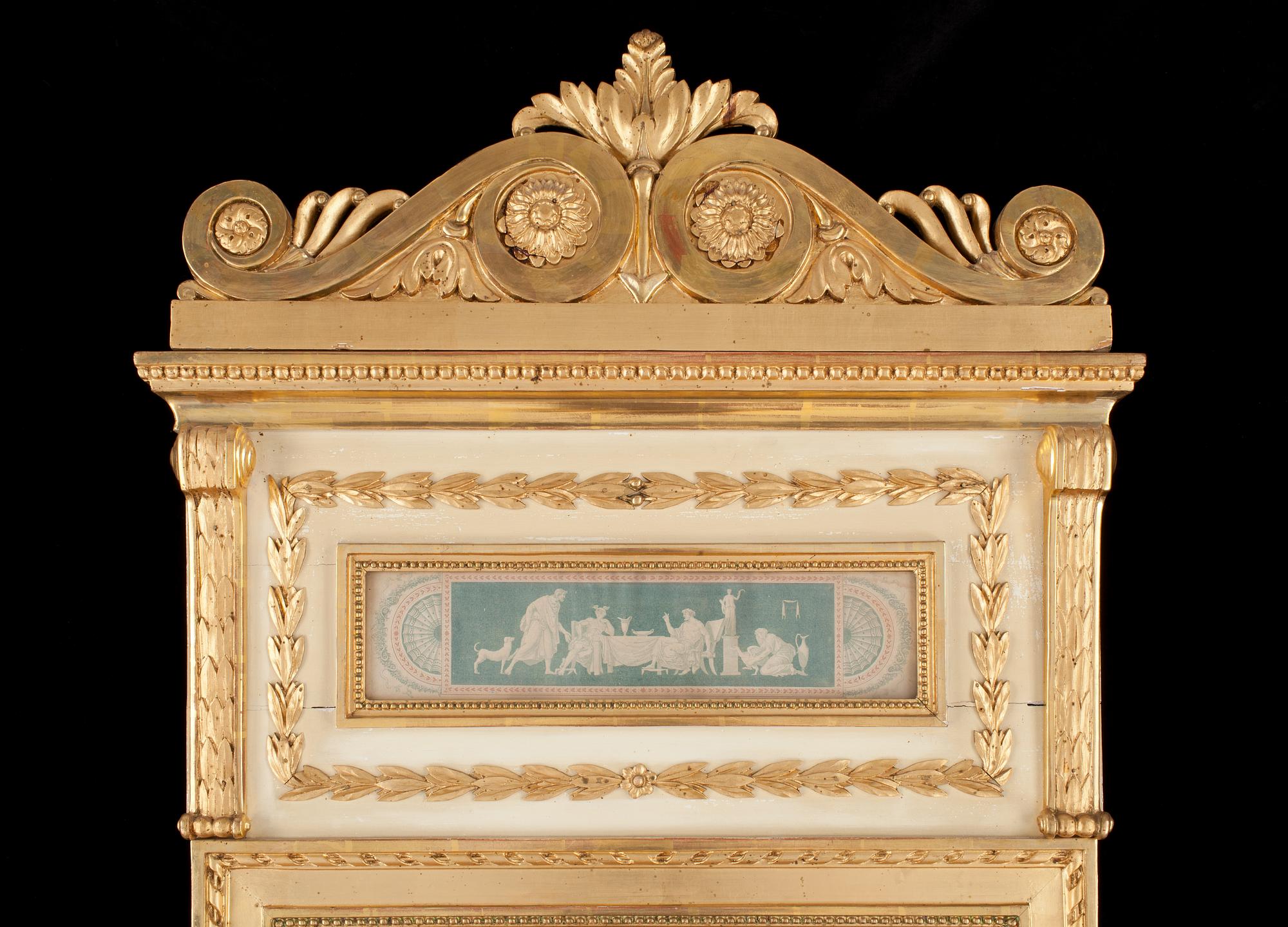 SPEGEL. Sengustavianskt stockholmsarbete i Pehr Ljungs art, 1700-talets slut.