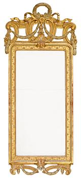 914. A Swedish 18th century Transition mirror.
