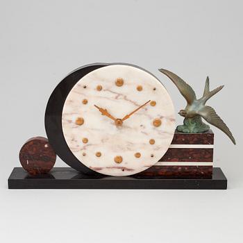An art decó table watch, 1930s.