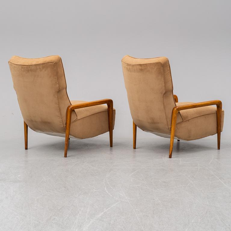 A late 20th Century easy chairs, Italy.