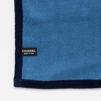 Chanel, beach towel.