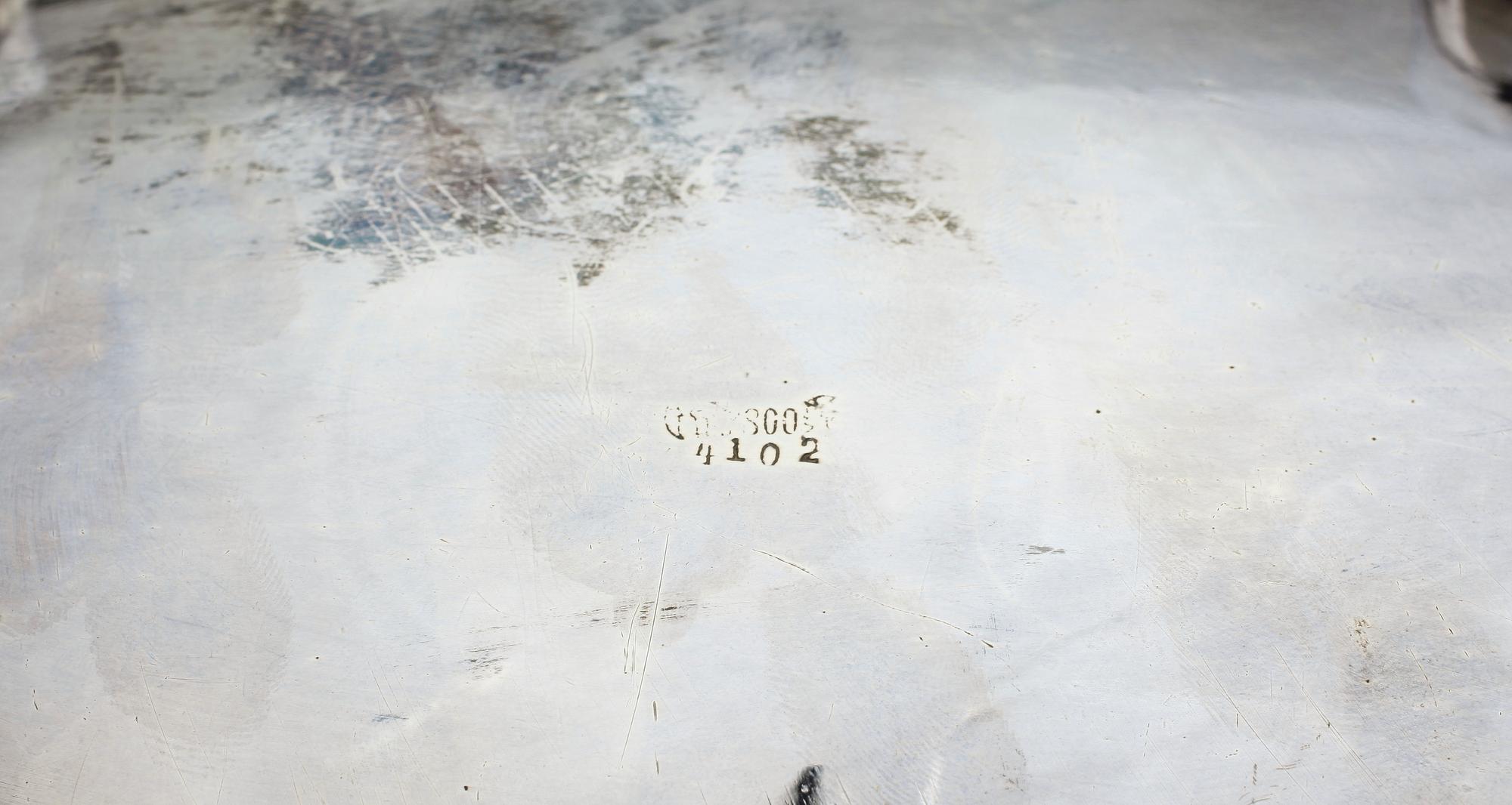 SKÅLFAT, silver, rokokostil, otydliga stämplar, troligen Tyskland, 1900-tal. Vikt ca 350 gram.