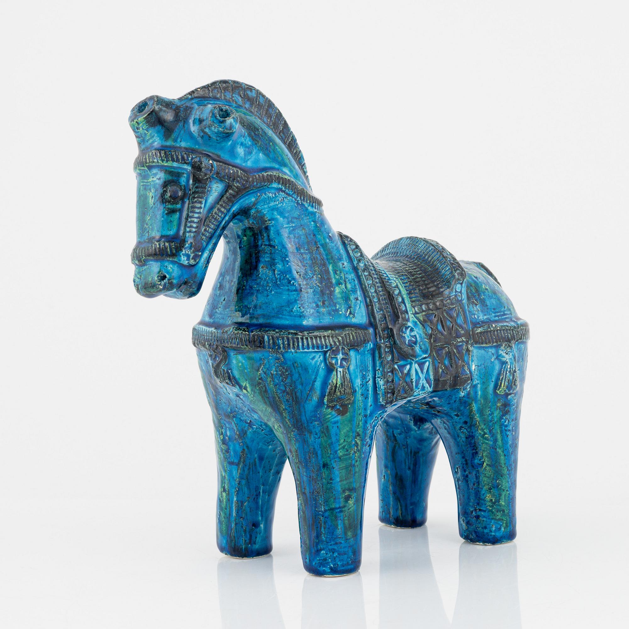 A stoneware figurine by Aldo Londi for Bitossi, Italy.