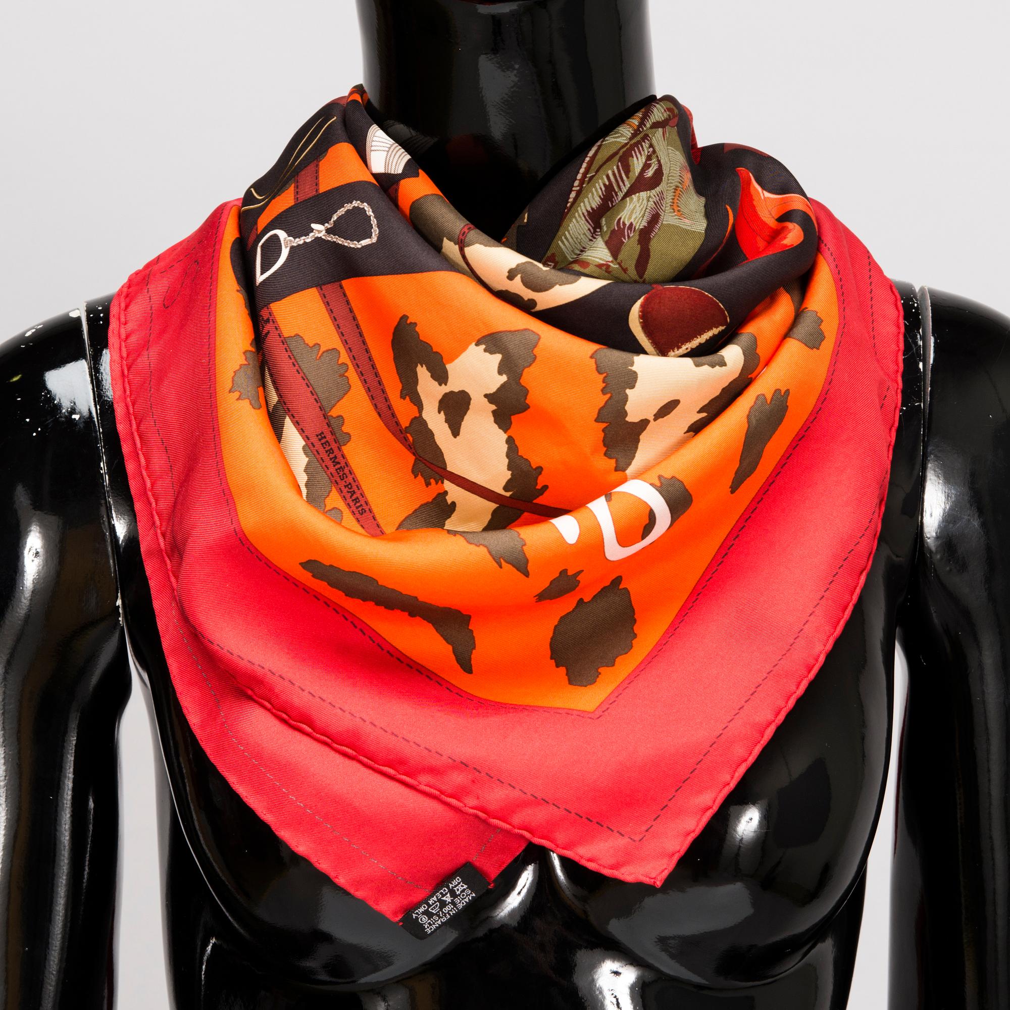 HERMÈS, TVÅ SIDENSCARFAR, "Monsieur et Madame II".