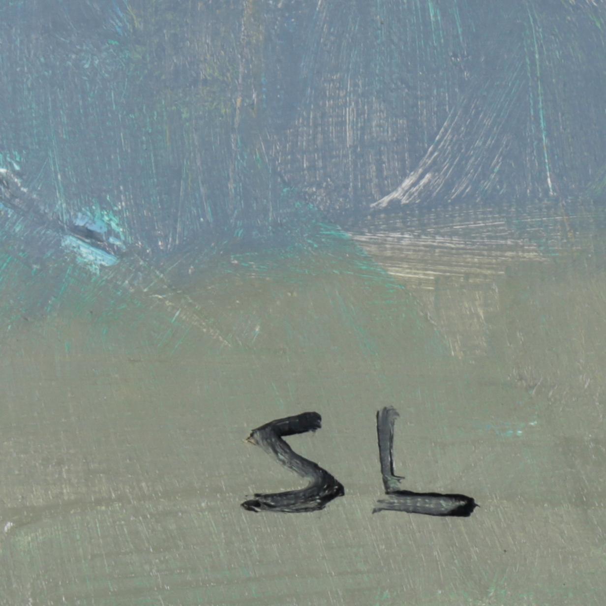 OKÄND KONSTNÄR, olja på duk, monogramsignerad "SL".