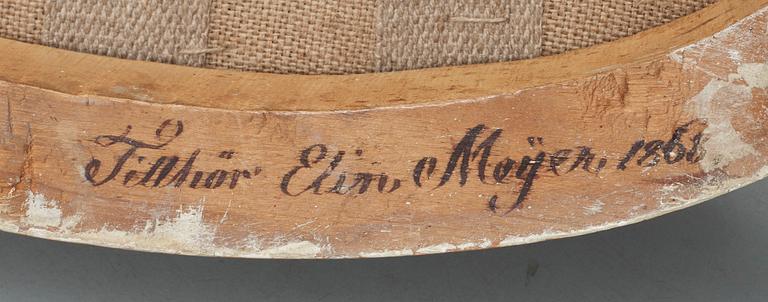 KARMSTOL. Gustaviansk. Av Ephraim Ståhl (mästare i Stockholm 1794-1820).