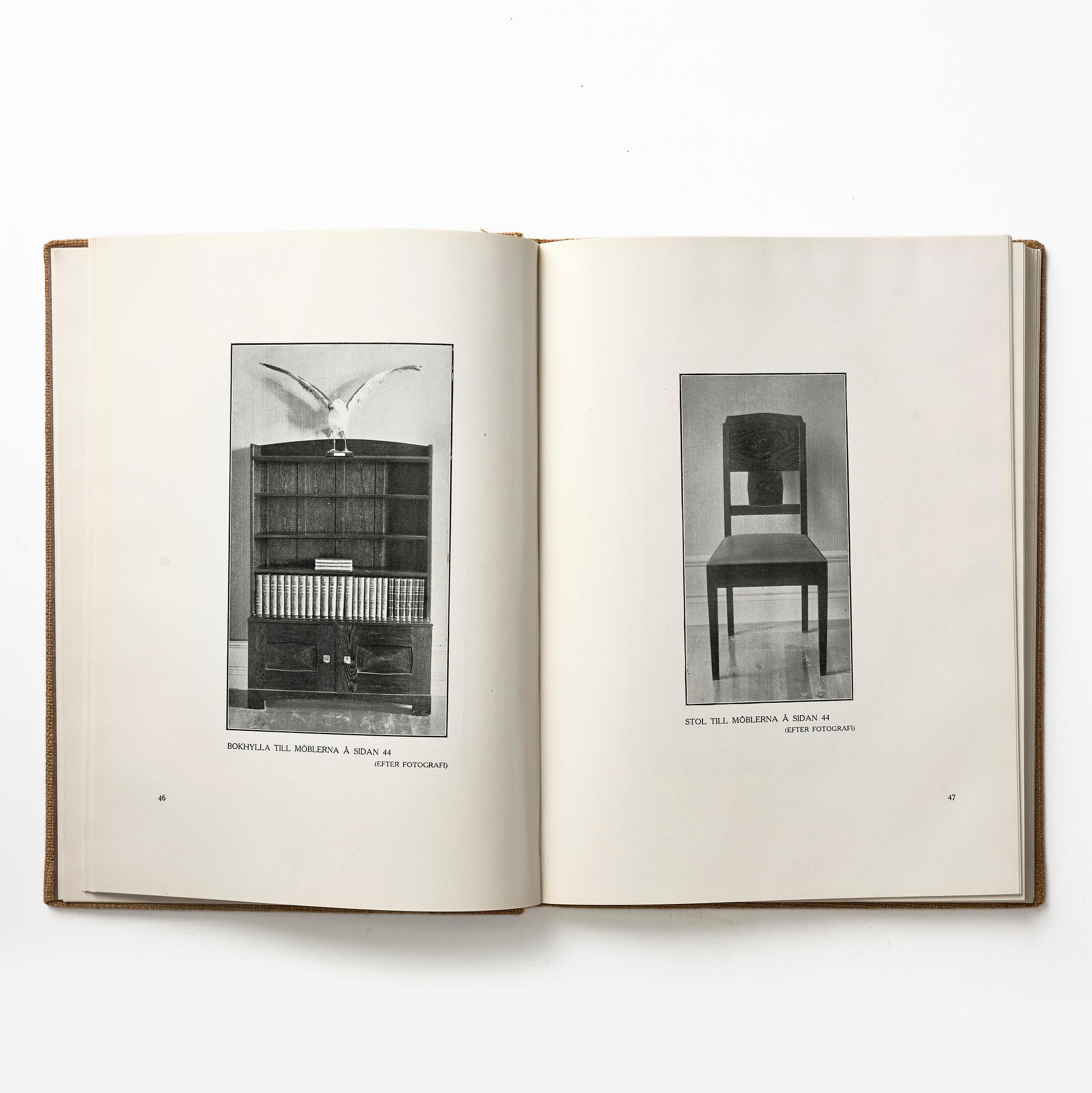 Otto Schulz, "Boet" magazine, bound volumes 1928, 1931-33, loose issues + three "Nya Möbler" and the 1945 jubilee publication.