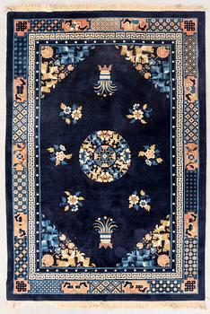 An old China carpet ca 274x183 cm.