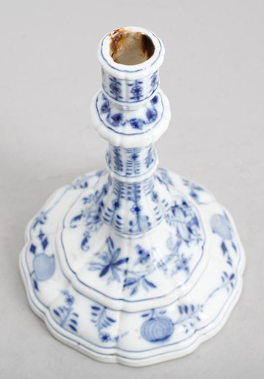 LJUSSTAKE, porslin, Meissen, sannolikt 1800-tal.