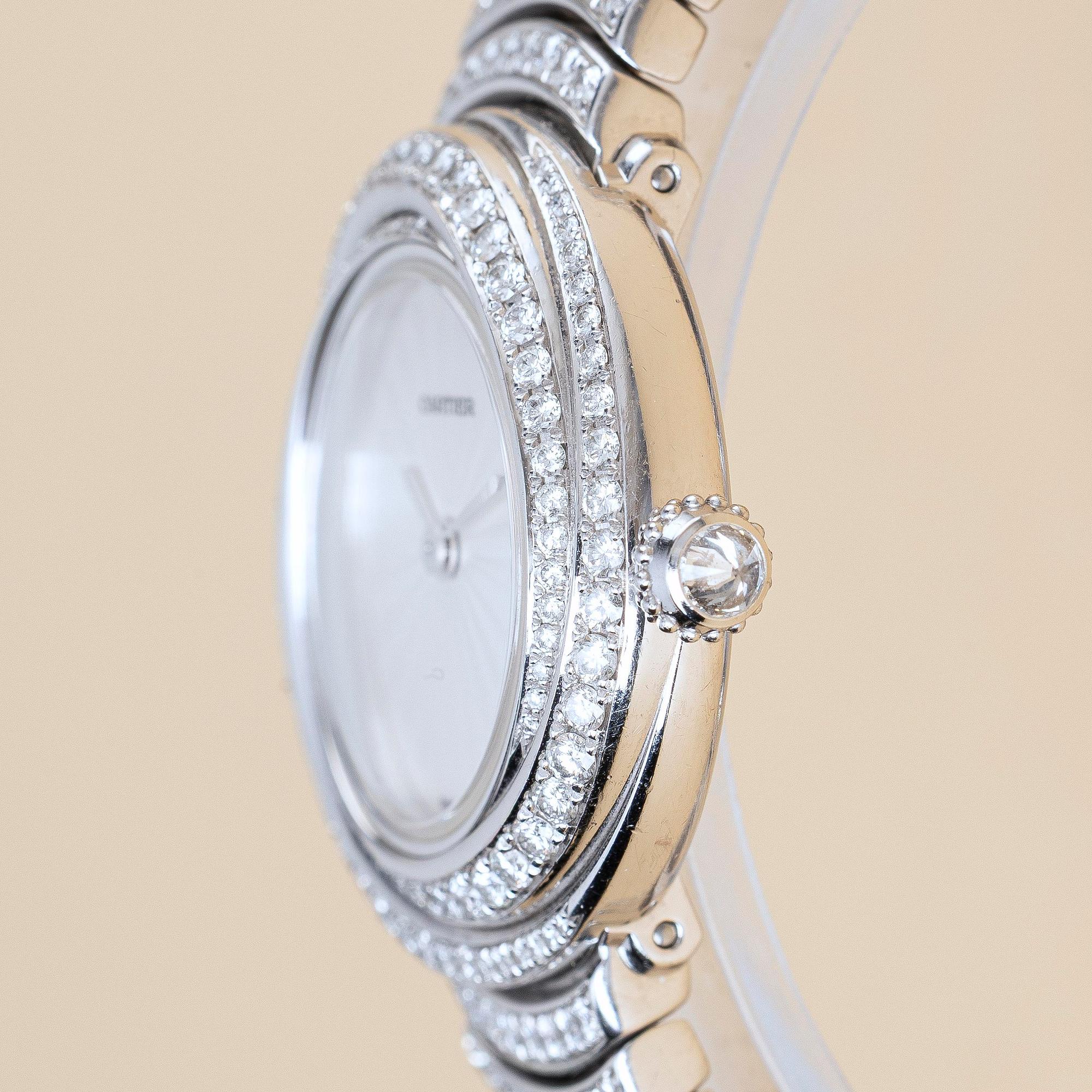 Cartier, Trinity, "Diamond set case and bracelet", ca 2000.
