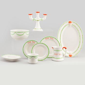 A 44 piece 'God Jul' porcelain service from Gustavsberg, later part of the 20th Century.