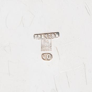 Johan Olsonius, a silver bonbonniere for Grachev, Saint Petersburg ca. 1866-73.