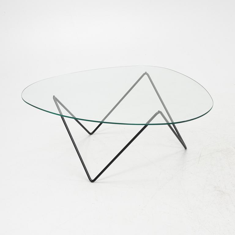 Corsini & Millet, sttel and glass 'Pedrera' coffee table from Gubi.