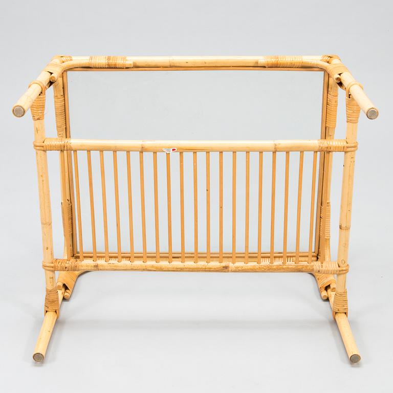 A Finnish rattan table, Sokeva-Käsityö, last quarter of the 20th Century.