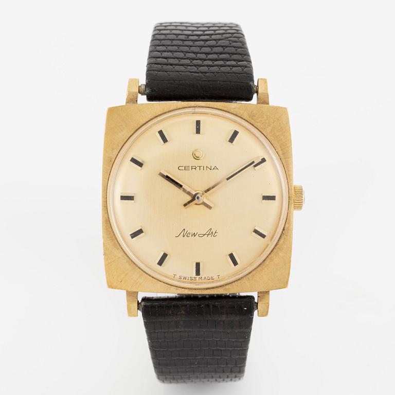 Certina, New Art, wristwatch, 29 x 29 x (36) mm.