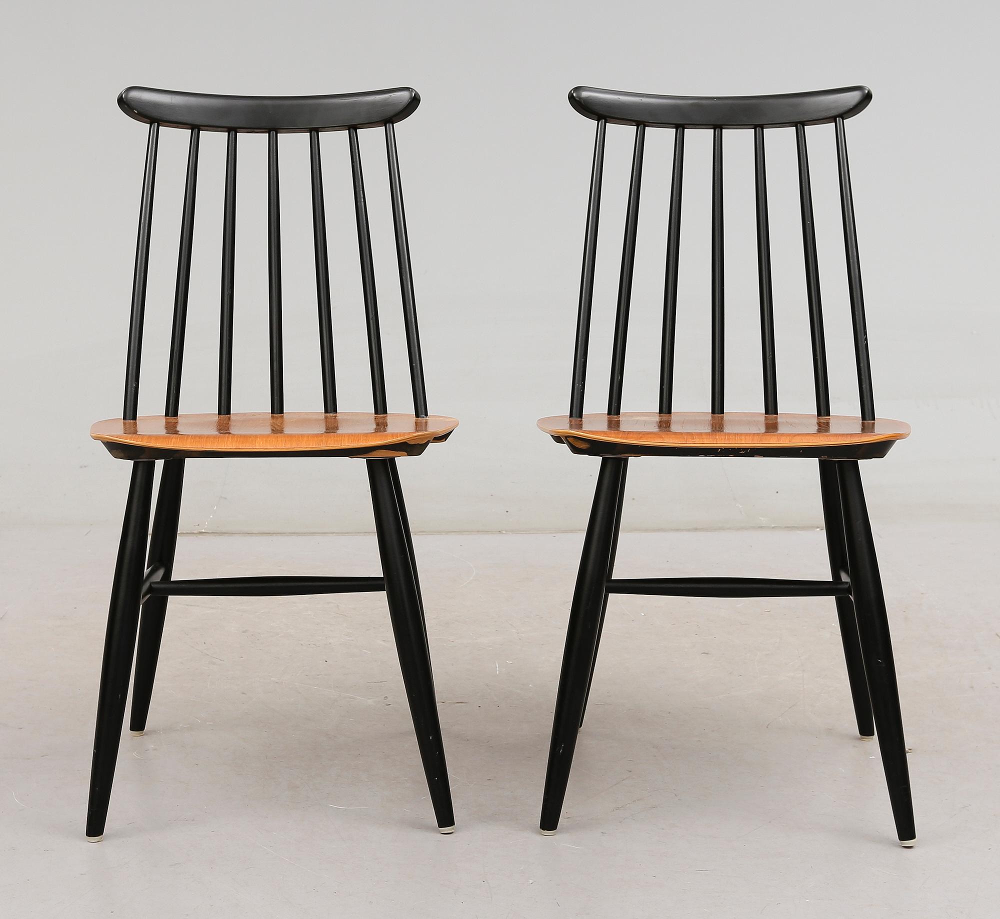STOLAR, 1 par, "Fanett", Ilmari Tapiovaara, Edsbyverken, 1950-tal.