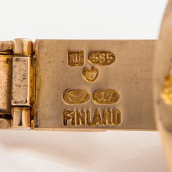 Björn Weckström, a pair of 14K gold cufflinks, 'Devil's Wheel*, Lapponia 1969.