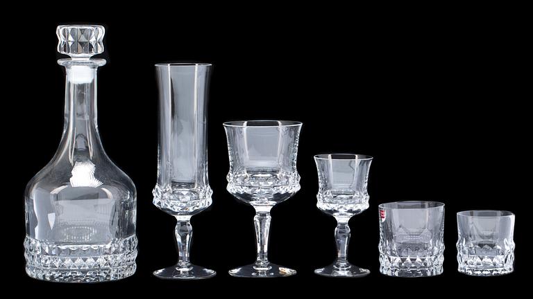 GLASSERVIS, 55 delar, "Silvia", Orrefors.