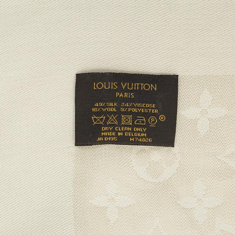Louis Vuitton, a silk mix shawl.