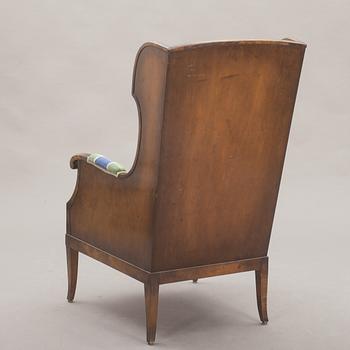 ÖRONLAPPSFÅTÖLJ, Nordiska Kompaniet, formgiven 1928.