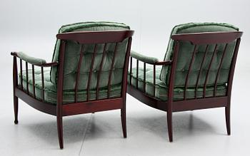 FÅTÖLJER, ett par, "Skrindan", Kerstin Holmquist, OPE-möbler.