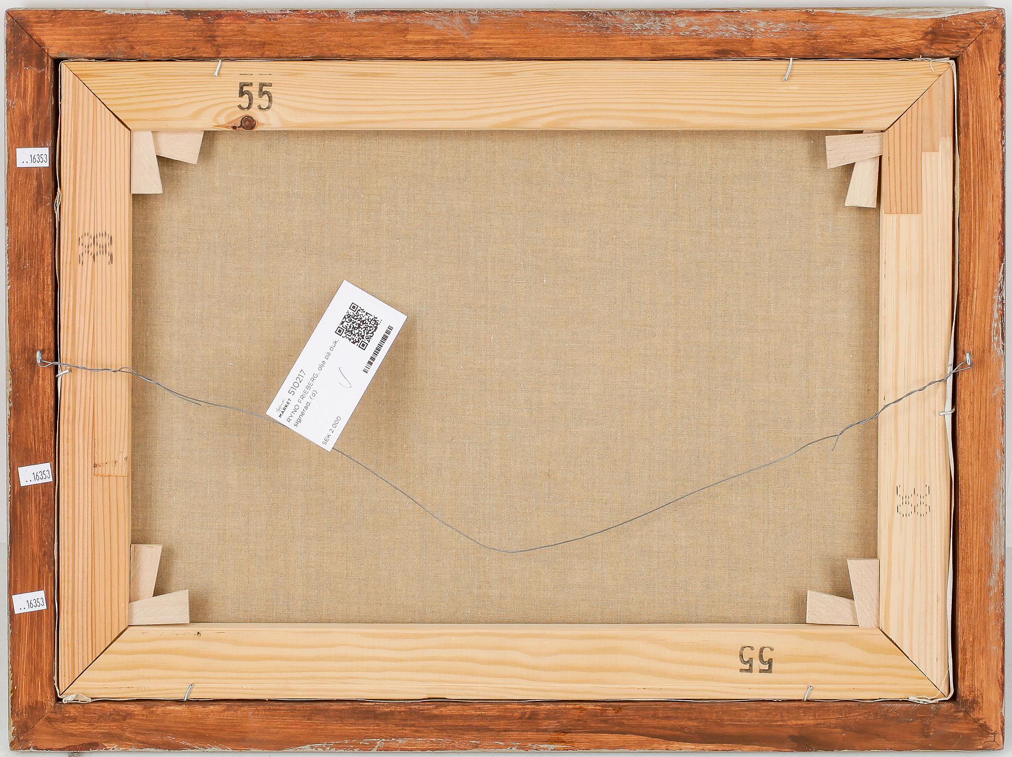 RYNO FRIEBERG, olja på duk, signerad.